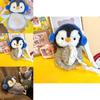 Little Penguin Plush Crossbody Bag With Zipper Closure For Kids Daily Use