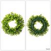Green Wreath Artificial Four Leaf Clovers Garlands Green Hanging Tinsel Garlands Ornament for Patricks Day Decoration
