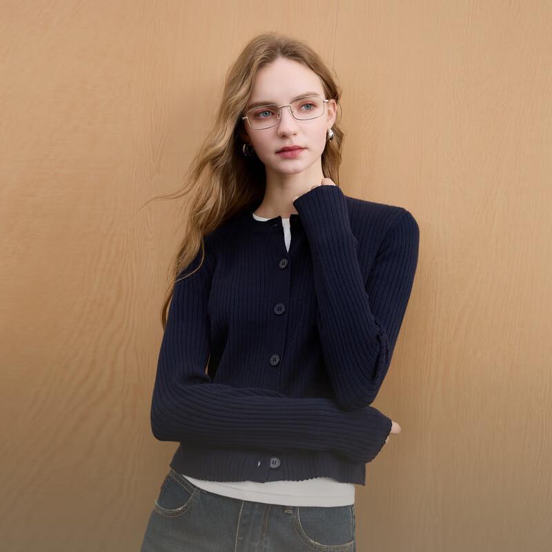 Sancai 2025 Winter Slim-Fit Knit Cardigan