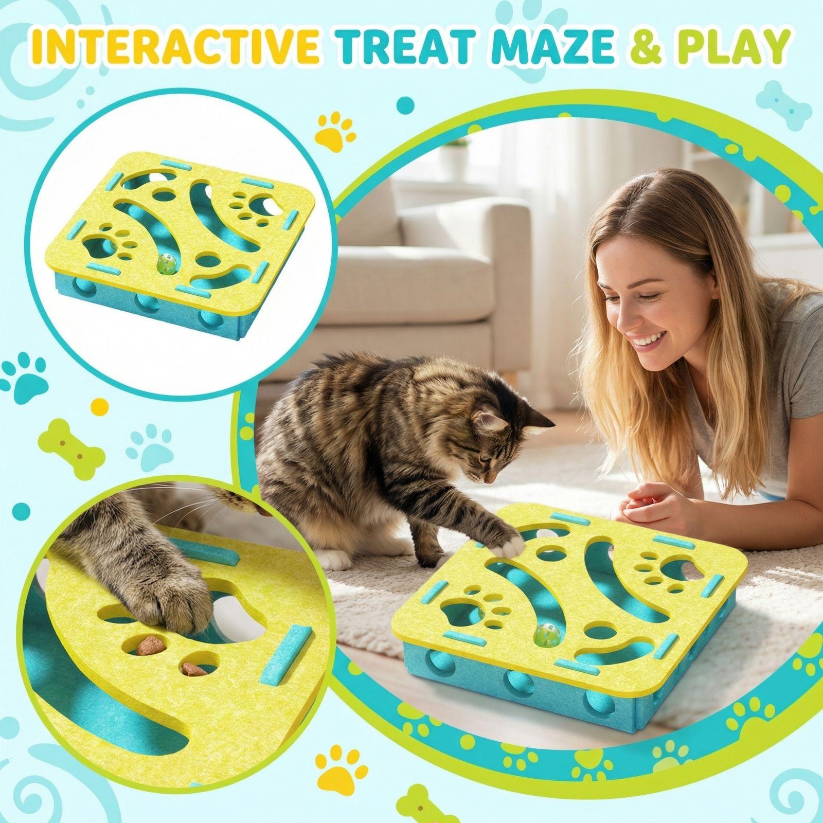 

Cats Hide Food Entertain Cats Self Indulgence Intellectual Stimulation Pet Toys One Size жовтий