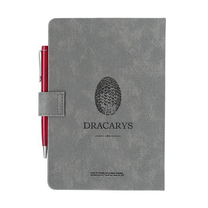 Carnet De Notes A5 - GRUPO ERIK - Game Of Thrones Targaryen - Couverture Rigide - 90 Feuilles - Produit Officiel