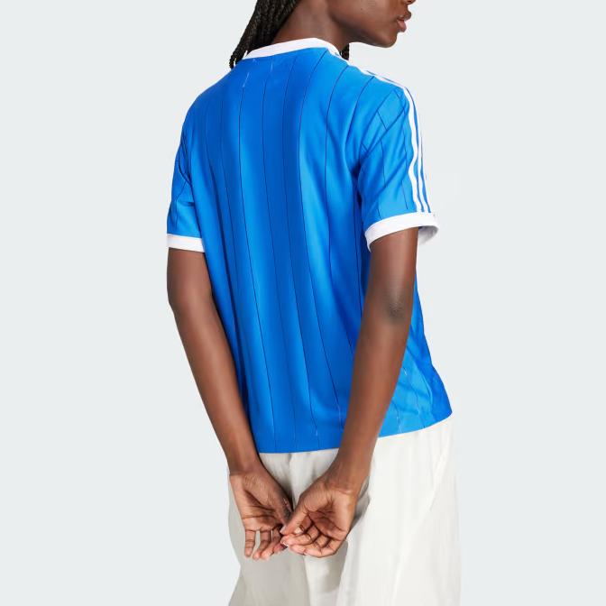 New Adidas Adicolor 3 Stripes Pinstripe Tee IY7233