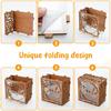 Wedding Card Box Wooden Transparent Window Gift Card Envelope Money Box for Wedding Birthday Party Anniversary Graduation