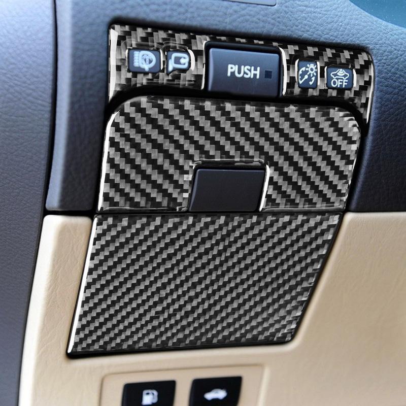 Carbon Fiber Car Accessories Trunk Switch Decorative Modified Interior Trim Cover Sticker For Lexus GS 2006 2007 2008 2009-2011