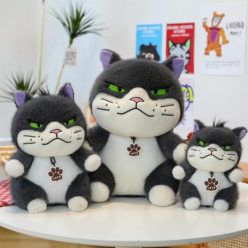 New Lucifer Cat Plush Toy with Brand Funny Cat Doll Doll Scratching Machine Doll Gift Exchange