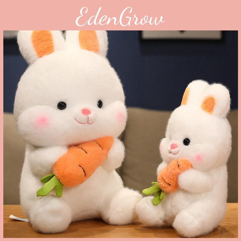 Plush Endearing Short Bunny With Carrot  Kids Perfect Birthday Gift Celebrations