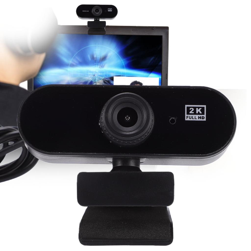 2K HD Webcam 170 Degree   Wide Lens   Recording USB Laptop Webcam for PC Desktop Plug and Play