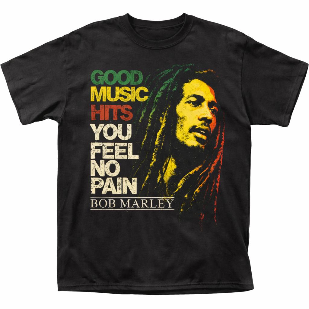 Maglietta Bob Marley, T-shirt Grafica Good Music Hits, T-shirt Grafica Unisex
