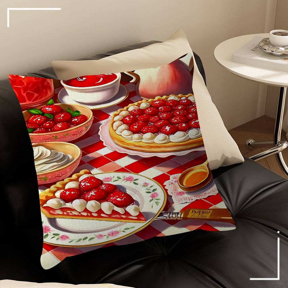Delicious Food 4545cm Cushion Cover Pillow Cover Decor Pillowcase Home Pillowcase For Couch Pillow