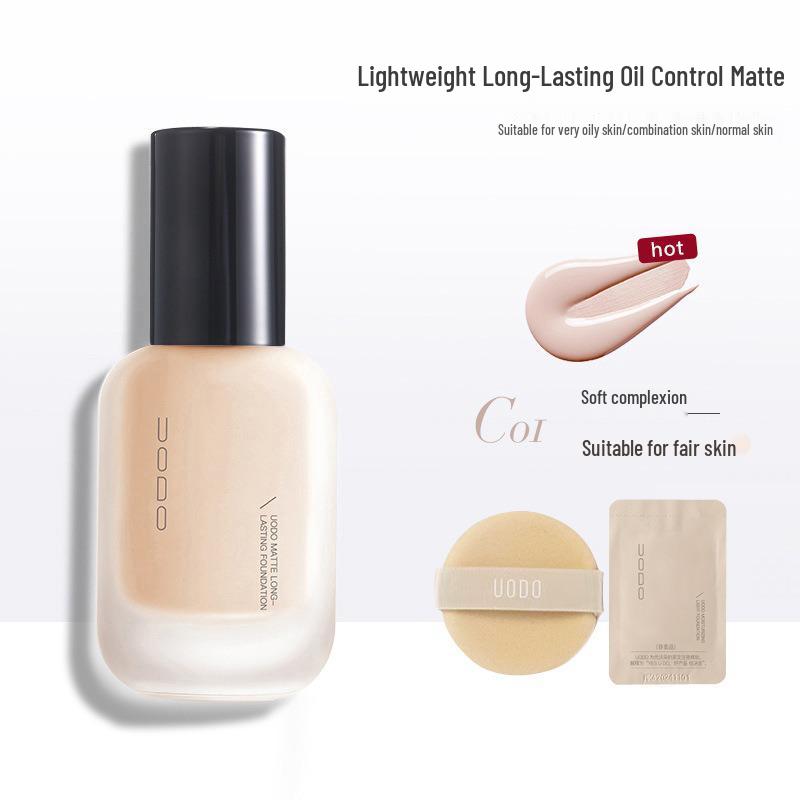 

Uodo Long-Lasting Foundation Concealer for Dry and Oily Skin – Oil Control, Hydrating, Non-Cakey Duo Combination.