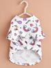 Pet Cloth Dog T-shirt with Cute Unicorn Pattern Printed Clothes for Puppy Dog Cat Cool Apparel Costume