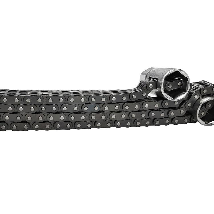 44-Section Chain Wrench Adjustable High Carbon Steel Chain Oil Filter Wrench Double Chain Sleeve Type Oil Filter Wrench