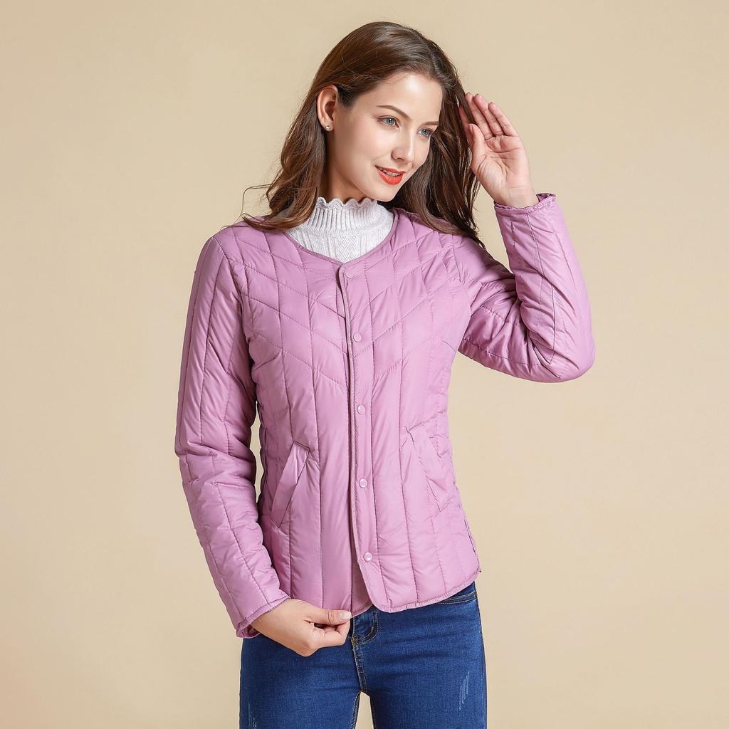 Fashionable Warmth and Comfort Women's Long-sleeved Warm Cotton Jacket Liner Cotton Top Cotton Liner Winter Slim 8977
