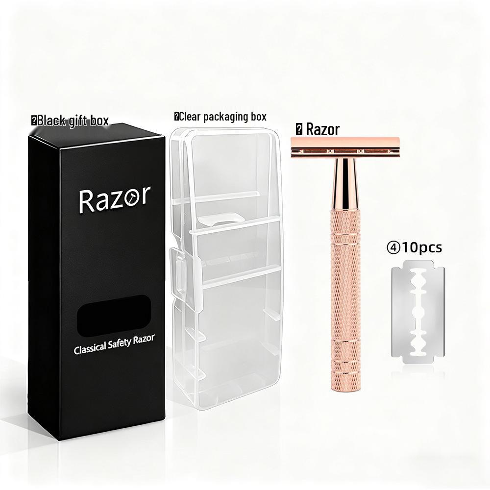 Old-Fashioned Double-Sided Razor for Men's Shaving