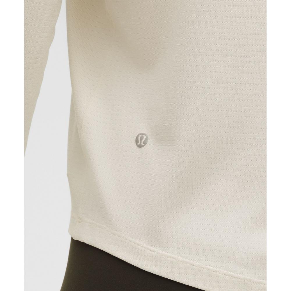 Lululemon License To Train Classic Fit Long Sleeve Shirt Light Ivory