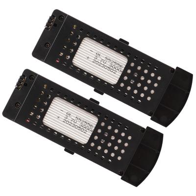 2 Piezas Batería de Dron 3.7V 3000mAh Batería de Litio Protección de Carga Batería RC Portátil de Repuesto con Cable 3 en 1 para Dron S6 G6 Avión RC