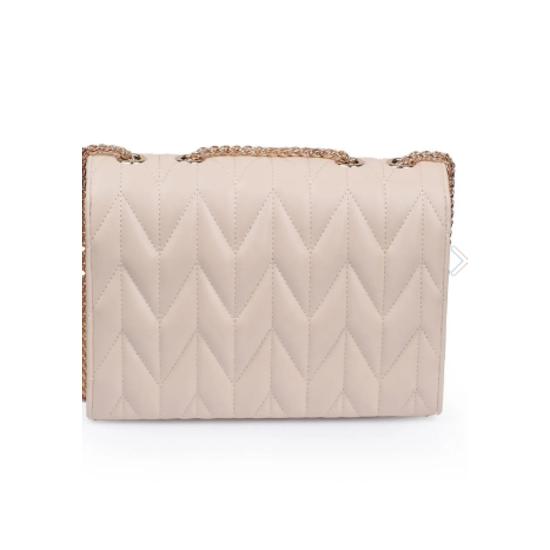 Prošívaná dámská taška přes rameno Capone Leeds s řetízkovým popruhem