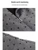 2025 Gray Slimming Plus Size Retro Woolen A-line Polka Dot Midi Skirt for Women - Autumn/Winter Collection