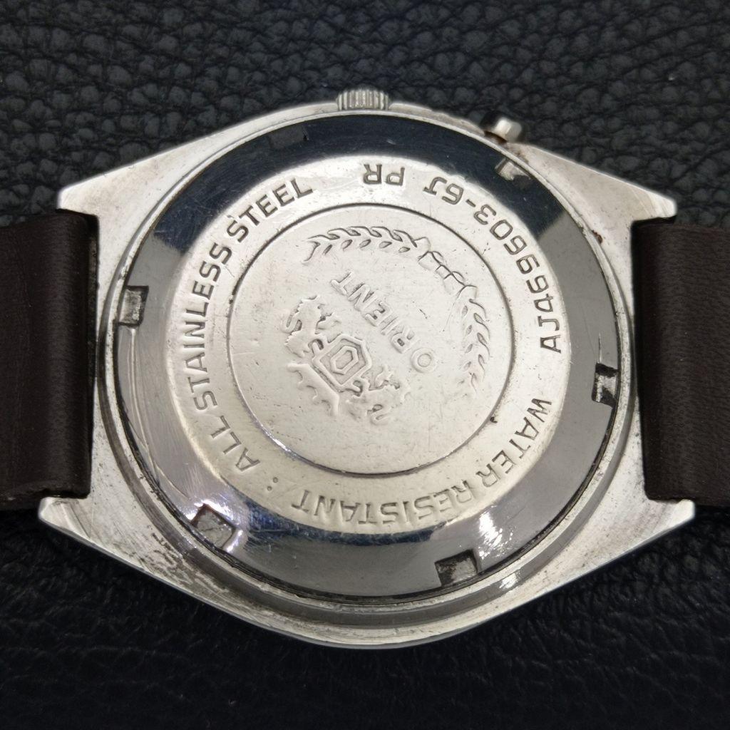 VINTAGE ORIENT AUTOMATIC 46943 JAPAN MENS ORIGINAL DIAL WATCH A701895-5 R207-a701895