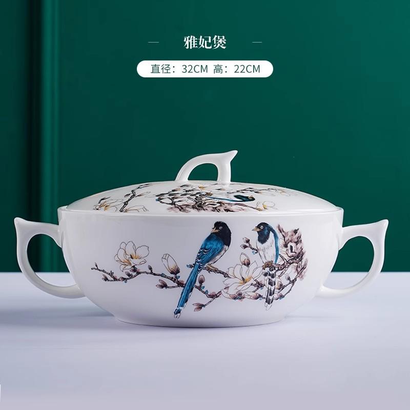 

Роскошные сервизы из костяного фарфора Рождественский кухонный подарок Набор фарфоровых тарелок для гостей Свадебная посуда