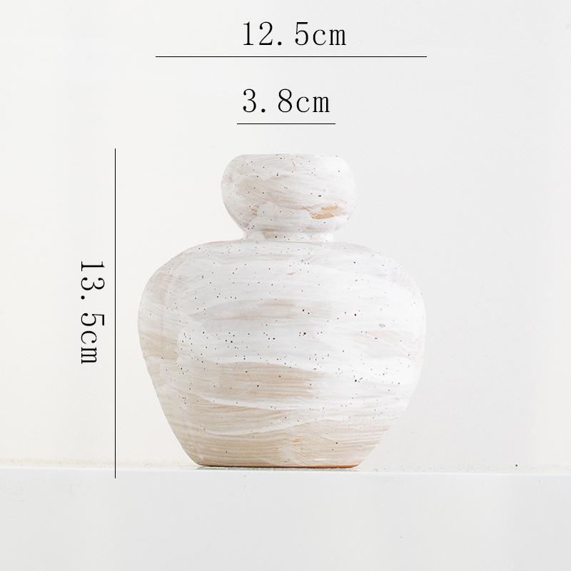 Retro Keramikvase für Wohnzimmer oder Schreibtisch Blumenarrangement