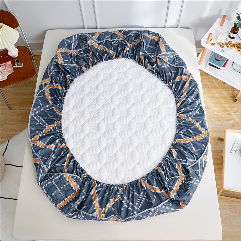 Husă de saltea matlasată, cu senzație de mână moale, cearșaf dușor anti-bacterian Husă de pat personalizată Nu este inclusă Față de pernă