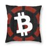 Bitcoin Cryptocurrency Square Throw Pillow Cover Decoration Print Ethereum Blockchain Btc Cryptocurrency Cushion Cover for Sofa