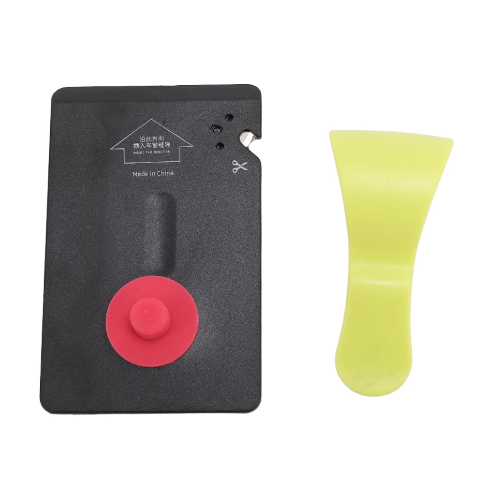 Konnwei Unisex Autofensterglasbrecher-Karte Wolframstahl-Stift Karten-Typ Sicherheitsgurtschneider Glasbrecher Für Notfälle