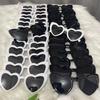 15 Black Heart-Shaped Glasses + 15 White Heart-Shaped Glasses Bridal Groom Bridesmaid Supplies for Wedding Party
