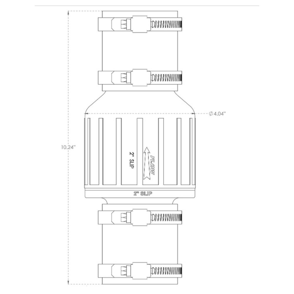 1PC Sewage Check Valve Silent Sewage Check Valve Features A Spring-loaded Flapper For Various Plumbing Systems Bathroom Parts