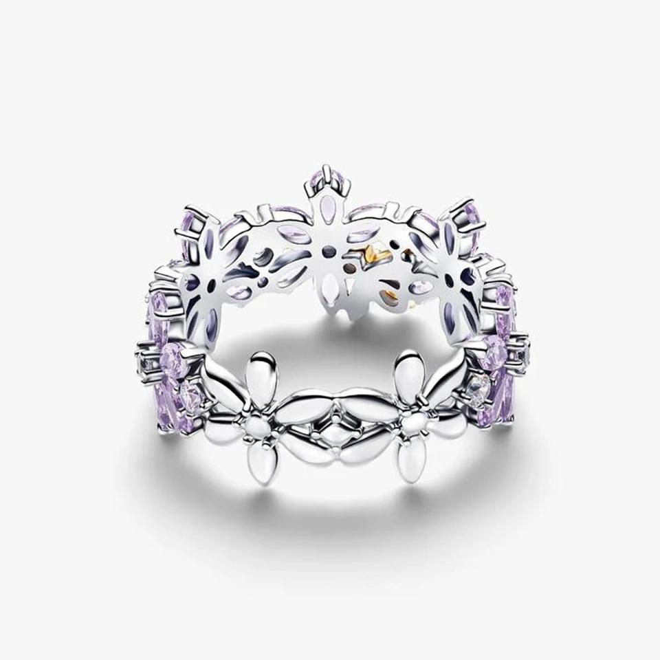 2026 Nuovo Anello in Argento 925 Cuore Colorato Chakra Pianta Ape Specimen Fortuna Arco Corona Fiore Cocktail Gioiello Fascino Fai da Te Raffinato