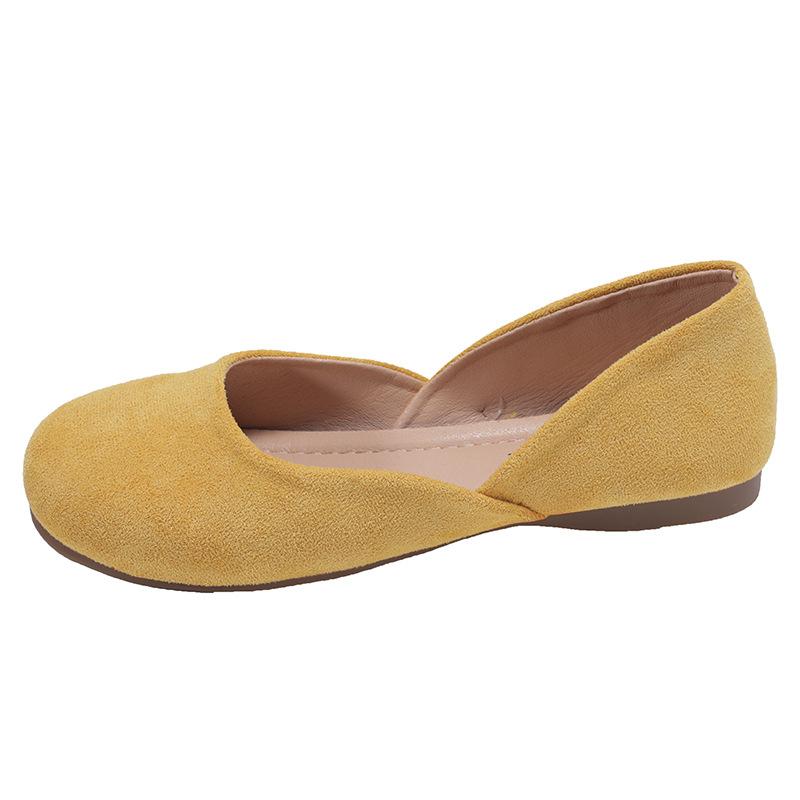 Fashion Splicing Square Toe Mules Shoes for Women Suede Flats 2025 Spring Autumn Slip On Designer Fashion Solid Color Casual Loafers