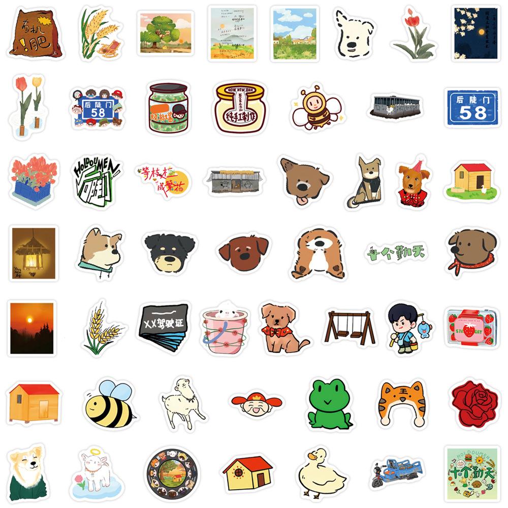 105 New Styles of Rear Steep Door Elements Graffiti Stickers Decorate Refrigerator Skateboard Water Cup Personalized Stickers