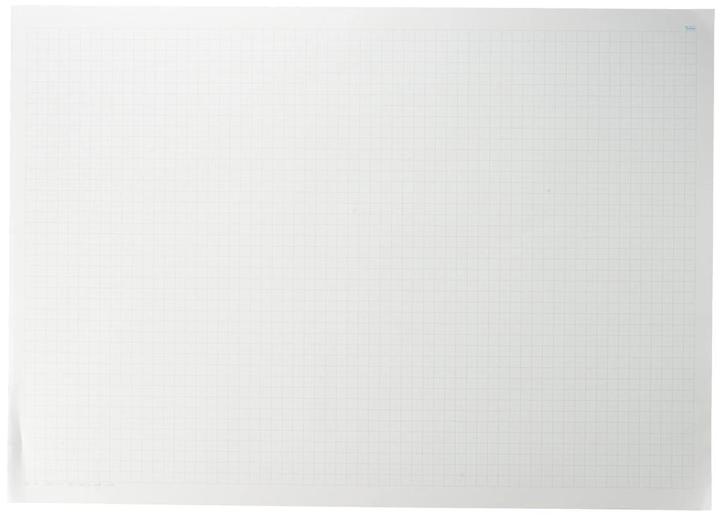 SAKAE Teknisk Papir Rutenettpapir, A2, 4,55 mm Rutenett, Papir av høy kvalitet, 50 ark, A2-451