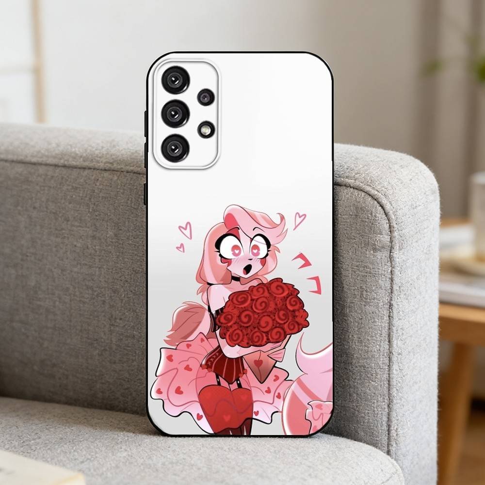 H-Hazbin Hotel C-Charlie Morningstar  Phone Case For Samsung S25,S24,S21,S22,S23,S30,Ultra,S20,Plus,Fe,Note,10,9,5G Black Cover
