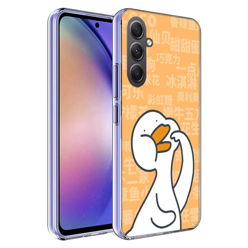 Cute Cartoon Duck Phone Case for Samsung A17 A37 A57 A07 A16 A26 A36 A56 A06 A02S A12 A22 A32 A52S A04S A14 A24 A34 A54 A03 A13