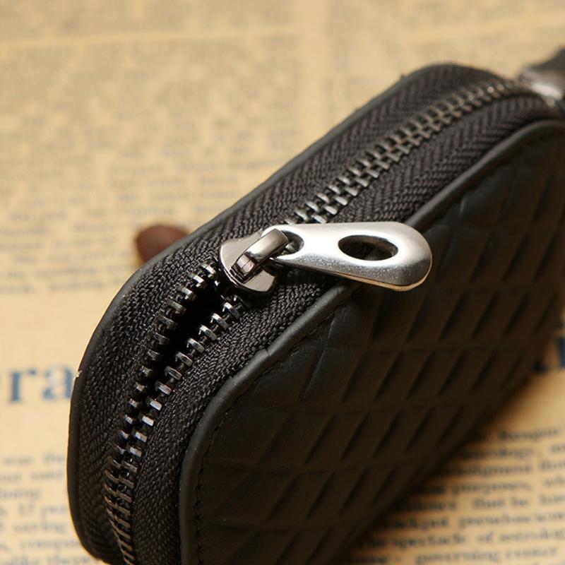 Multifunctional Keychain Wallet For Car Key Make Of Soft PU Leather Prevents Scratches On Key Fob Key Bag Organizer