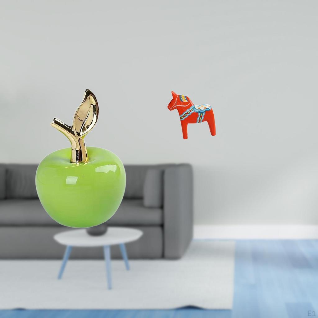 Ceramic Figurine And Dalecarlian Horse Sculpture Ornament for Home Decoration Study Room Cafe