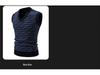 Men's V-Neck Trendy Knit Sweater Vest - Autumn/Winter European & American Style Pullover