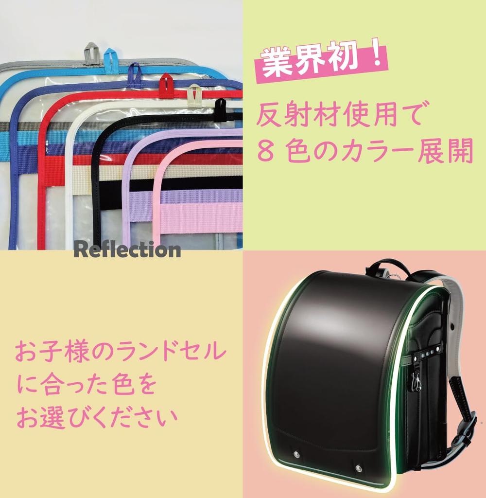 Authentic Transparent School Backpack Cover with Reflective 8 M and L Waterproof [TRADIS] Frame, Colors, Sizes, Non-Whitening, Transparent, (Purple