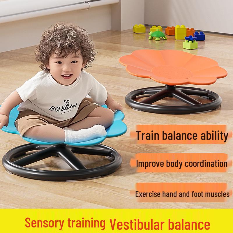 Petal Turntable Sensory Balance Board: Kids' Vestibular Training & Educational Spinning Toy