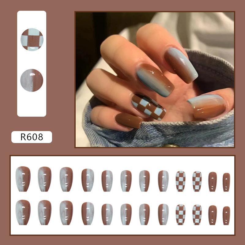 

Нанесите готовый ноготь после 00 нейл-арта милая девушка-аврора белая Муза накладные ногти 24 штуки в коробке