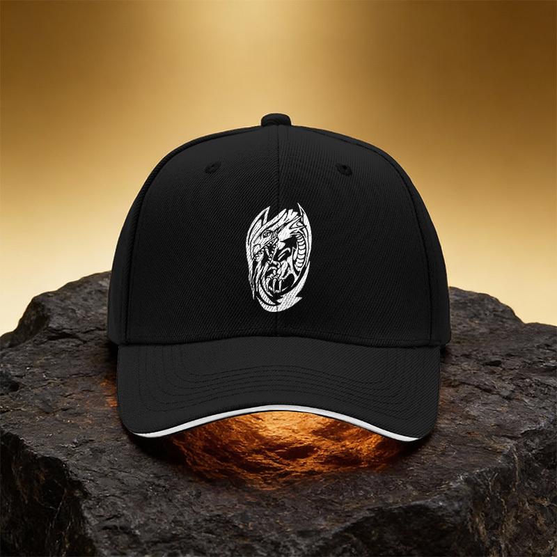 Skull Pattern Hat, Unisex Printed Baseball Cap Sandwich Duckbill Cap Sports Hat Suitable for Daily Commute And Travel - Ideal Gi