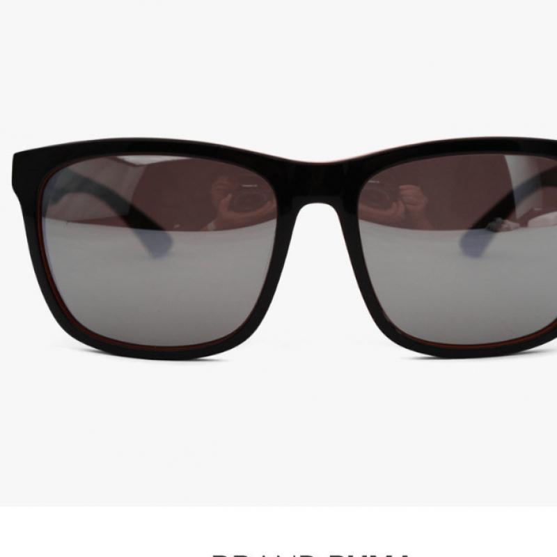 Puma Pu0087sk 003 Ripper Square Horn Rimmed Over Asian Fit Mirror Sunglasses