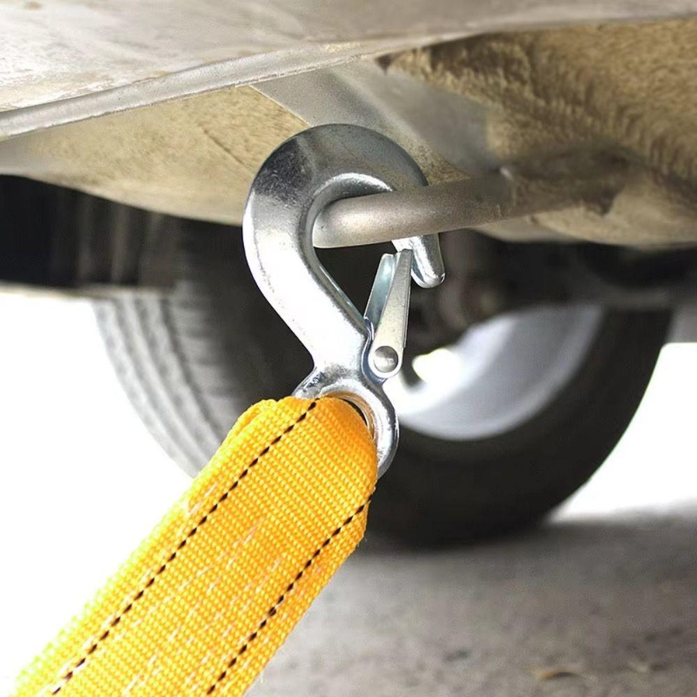 3 Ton Capacity Car Tow Cable Hooks Included Trailer Straps Pull Rope Heavy Duty Tow  Trailer Use