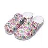 Women's Backless Cartoon Print EVA Slippers - Durable, Soft Sole Hospital Footwear