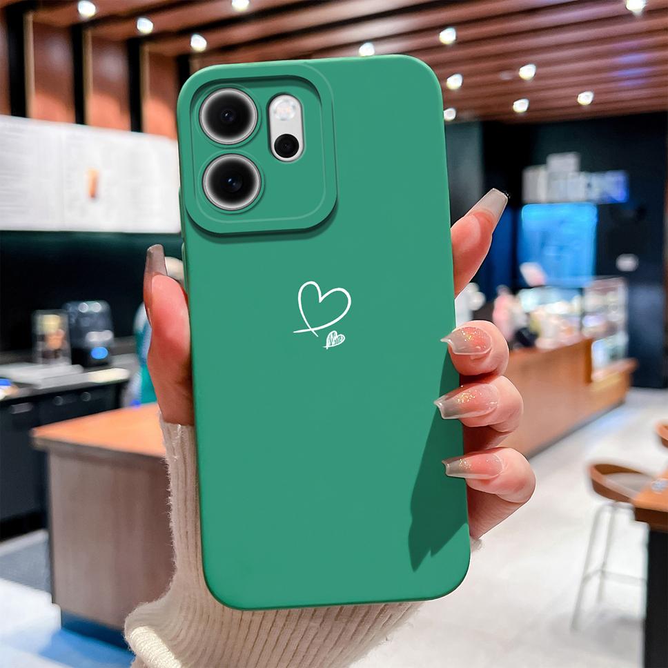 For Oppo Reno 14F 5G Phone Case Sunflower Patterns Soft Liquid Silicone Shell For OppoReno14F 14 F Camera Coverage Durable Capa