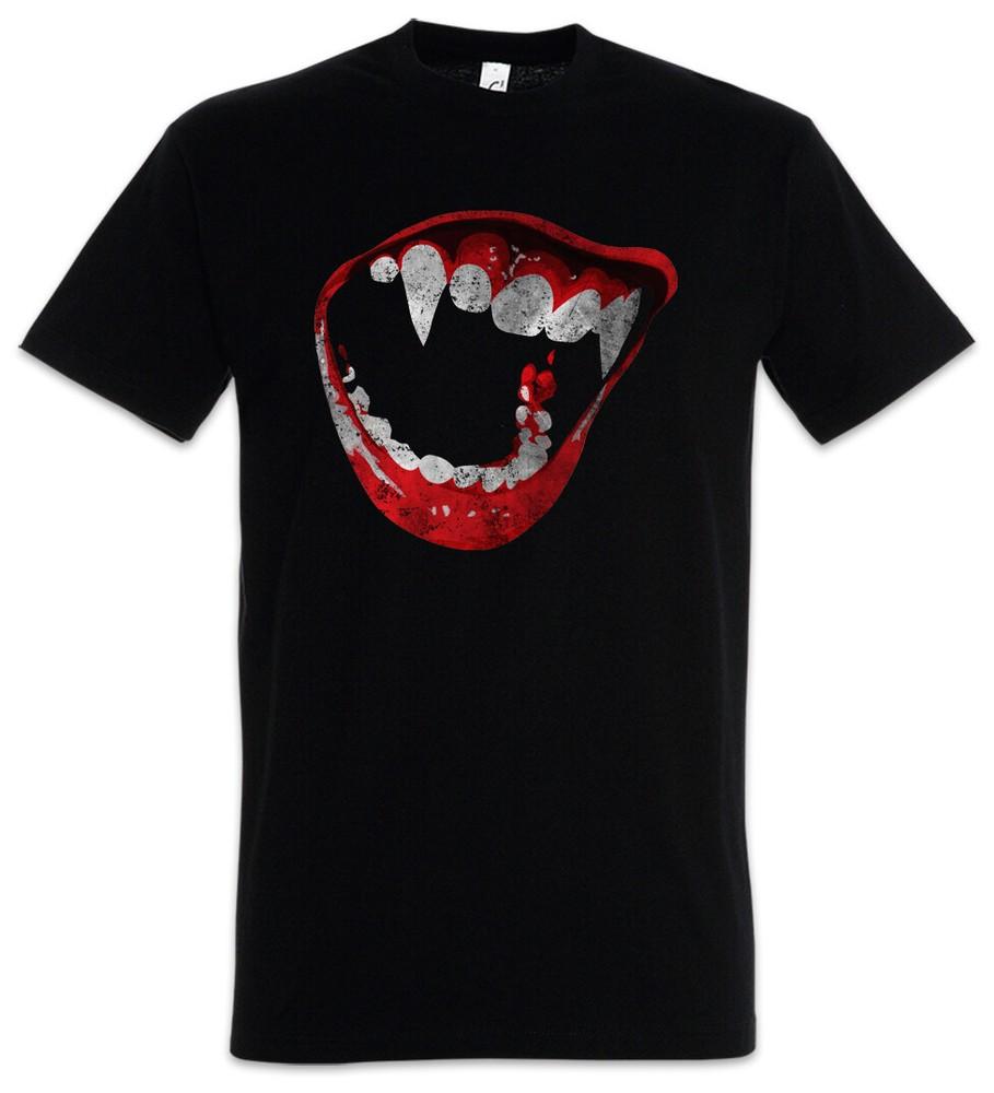 BITE T-SHIRT True Biss Bite Teeth Jaws Blood Dracula Vampire Vampires