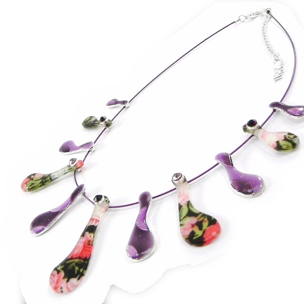 NOA [I5343] - Collier Créateur 'Liberty' violet