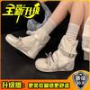 Fashion retro square pants shoes light ** fork straps casual single shoes women's summer ballet Mary Jane shoes